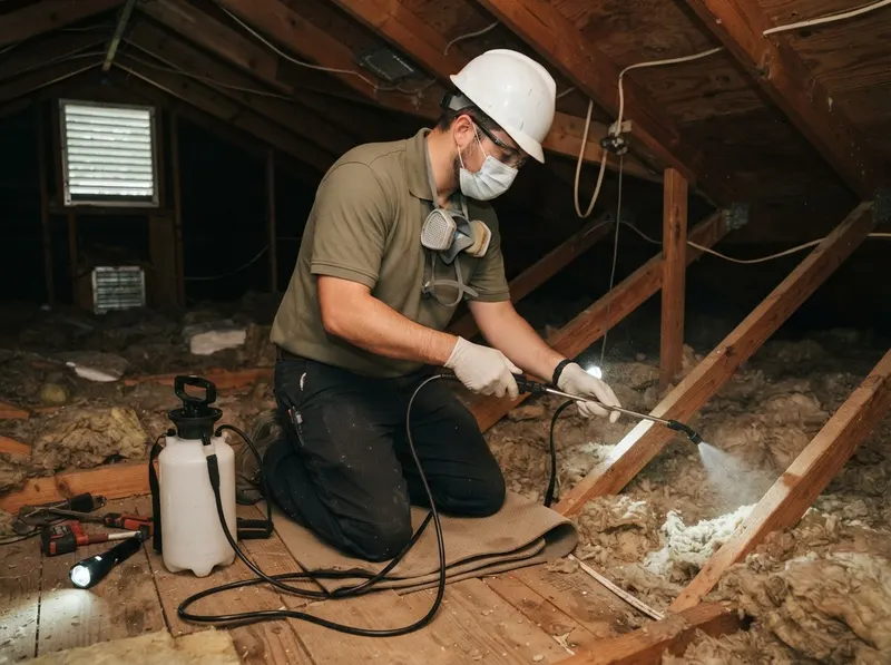 Attic Insulation Pest Sanitization in Kissimmee, FL